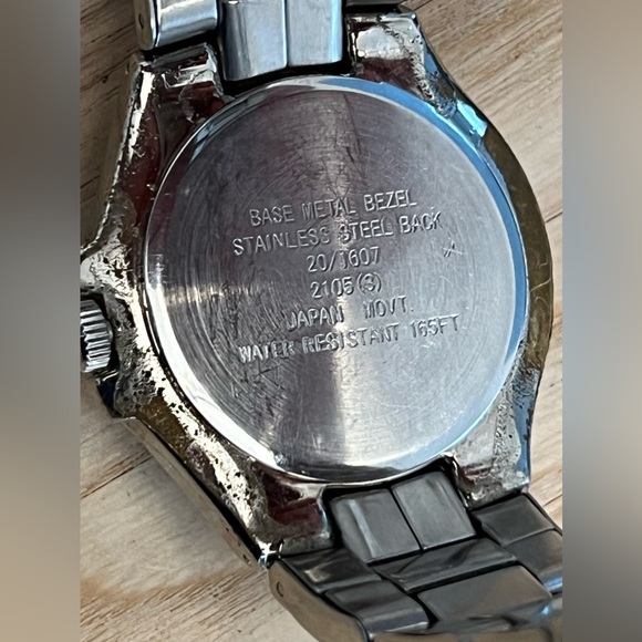 Armitron Men’s Watch Vintage Two Tone Bracelet Yellow Dial Day Date Windows - Picture 7 of 11